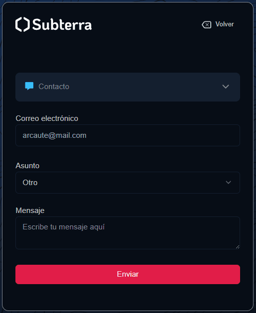 Contacto con los administradores